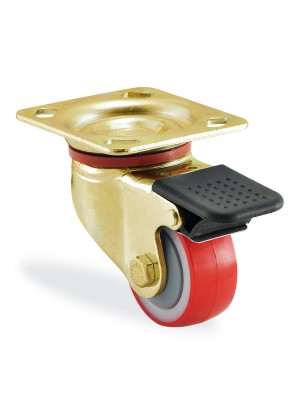 Kama / K4102 PUR 055 F04 / 55 mm Çaplı Tablalı Poliamid Üzeri Poliüretan Kaplı Burçlu Frenli Döner Teker Kama / K4102 PUR 055 F04 / 55 mm Çaplı Tablalı Poliamid Üzeri Poliüretan Kaplı Burçlu Frenli Döner Teker