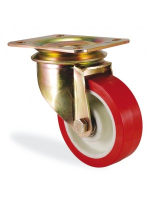 Kama / K4102 PUR 150 / 150 mm Çaplı Tablalı Poliamid Üzeri Poliüretan Kaplı Burçlu Döner Teker Kama / K4102 PUR 150 / 150 mm Çaplı Tablalı Poliamid Üzeri Poliüretan Kaplı Burçlu Döner Teker
