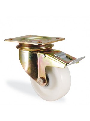 Kama / K4102 RPR 150 F18 / 150 mm Çaplı Tablalı Ağır Tip Poliamid Rulmanlı Sarı Maşalı Frenli Döner Teker Kama / K4102 RPR 150 F18 / 150 mm Çaplı Tablalı Ağır Tip Poliamid Rulmanlı Sarı Maşalı Frenli Döner Teker