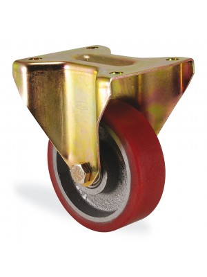 Kama / K4107 DOR 080 / 80 mm Çaplı Döküm Üzeri Dökme Poliüretan Kaplı Rulmanlı Döner Teker Kama / K4107 DOR 080 / 80 mm Çaplı Döküm Üzeri Dökme Poliüretan Kaplı Rulmanlı Döner Teker
