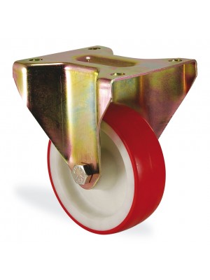 Kama / K4107 PUB 125 / 125 mm Çaplı Sabit Tablalı Poliamid Üzeri Poliüretan Kaplı Burçlu Döner Teker Kama / K4107 PUB 125 / 125 mm Çaplı Sabit Tablalı Poliamid Üzeri Poliüretan Kaplı Burçlu Döner Teker