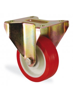 Kama / K4107 PUR 055 / 55 mm Çaplı Sabit Tablalı Poliamid Üzeri Poliüretan Kaplı Burçlu Döner Teker Kama / K4107 PUR 055 / 55 mm Çaplı Sabit Tablalı Poliamid Üzeri Poliüretan Kaplı Burçlu Döner Teker