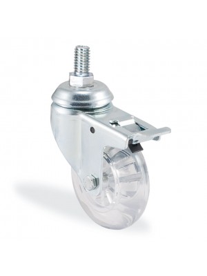 Kama / 1701 HCB 075 F18 3/8 / 75 mm Çaplı Cıvatalı Polikarbonat Üzeri Plastik (PVC) Kaplı Burçlu Frenli Döner Teker Kama / 1701 HCB 075 F18 3/8 / 75 mm Çaplı Cıvatalı Polikarbonat Üzeri Plastik (PVC) Kaplı Burçlu Frenli Döner Teker