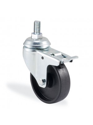 Kama / 1701 MMB 050 F18 3/8 / 50 mm Çaplı Cıvatalı Moblen (PP) Burçlu Frenli Döner Teker Kama / 1701 MMB 050 F18 3/8 / 50 mm Çaplı Cıvatalı Moblen (PP) Burçlu Frenli Döner Teker