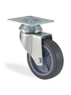 Kama / 1702 MTB 100  / 100 mm Çaplı Tablalı Moblen Kasnak Üzeri Termoelastik Kaplı Burçlu Döner Teker Kama / 1702 MTB 100  / 100 mm Çaplı Tablalı Moblen Kasnak Üzeri Termoelastik Kaplı Burçlu Döner Teker