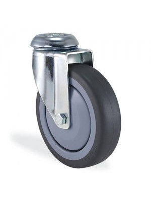 Kama / 2800 MTR 080 / 80 mm Çaplı Delikli Moblen Kasnak Üzeri Termoelastik Kaplı Rulmanlı Döner Teker Kama / 2800 MTR 080 / 80 mm Çaplı Delikli Moblen Kasnak Üzeri Termoelastik Kaplı Rulmanlı Döner Teker
