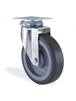 Kama / 2802 MTB 080 / 80 mm Çaplı Tablalı Moblen Kasnak Üzeri Termoelastik Kaplı Burçlu Döner Teker Kama / 2802 MTB 080 / 80 mm Çaplı Tablalı Moblen Kasnak Üzeri Termoelastik Kaplı Burçlu Döner Teker