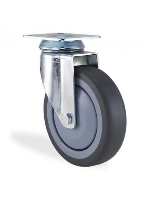 Kama / 2802 MTR 080 / 80 mm Çaplı Tablalı Moblen Kasnak Üzeri Termoelastik Kaplı Rulmanlı Döner Teker Kama / 2802 MTR 080 / 80 mm Çaplı Tablalı Moblen Kasnak Üzeri Termoelastik Kaplı Rulmanlı Döner Teker