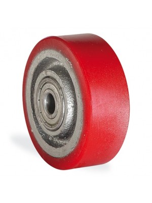 Kama / 100X35 DOR / 100 mm Çaplı Döküm Üzeri Poliüretan Kaplı Bilyalı Elastik Tabanlı Yedek Teker Kama / 100X35 DOR / 100 mm Çaplı Döküm Üzeri Poliüretan Kaplı Bilyalı Elastik Tabanlı Yedek Teker
