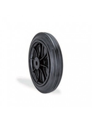 Kama / 250x50 MLP Siyah / 250 mm Çaplı Moblen Kasnak Üzeri Lastik Kaplı Burçlu Elastik Tabanlı Yedek Teker Kama / 250x50 MLP Siyah / 250 mm Çaplı Moblen Kasnak Üzeri Lastik Kaplı Burçlu Elastik Tabanlı Yedek Teker