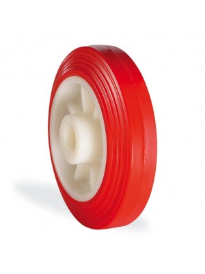 Kama / 125X37.5 PUB / 125 mm Çaplı Poliamid Üzeri Poliüretan Kaplı Burçlu Frenli Elastik Tabanlı Yedek Teker Kama / 125X37.5 PUB / 125 mm Çaplı Poliamid Üzeri Poliüretan Kaplı Burçlu Frenli Elastik Tabanlı Yedek Teker